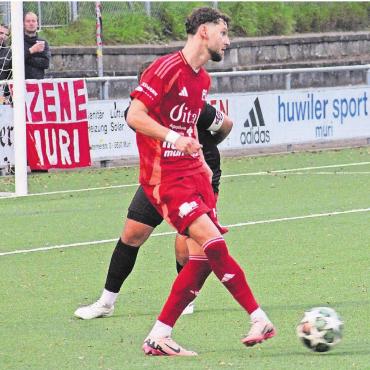 Ein Euphoriedämpfer - Muris Nermin Rogentin ackerte fleissig, agierte aber über 90 Minuten glücklos.
Bild: pf