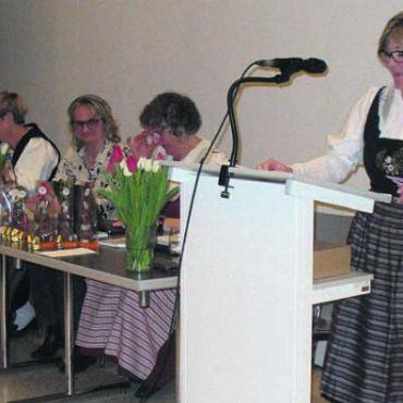 Engagierte Frauen gesucht - Der Vorstand an der GV (von links): Gabi Kuhnen, Beatrix Staubli, Marianne Huber und Cornelia Schmid (Präsidentin). Bild: aha