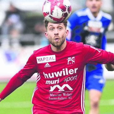 Der Positive - Luca Passerini gibt alles für seinen FC Muri. Bilder: awa/zg
