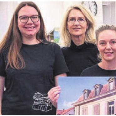 Beliebter Ort für alle - Das Leiterteam der Gemeindebibliothek Wohlen freut sich auf die Jubiläumstage. Bild: pd