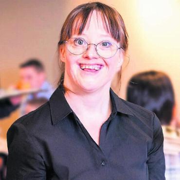 Begegnungsort im Zentrum - Sie ist das Gesicht der Spendenaktion: Olivia von der Integra. Bilder: dm/pd