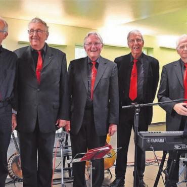 Ganz viele Erinnerungen erweckt - Die Herb Miller Jazz Band gab im Bifang ein spezielles Konzert für Bewohnende und ihre Angehörigen. Bild: zg