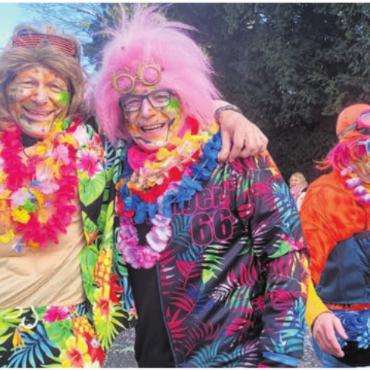 Wunderland im Freudentaumel - Die Jahrgänger 1966 aus Villmergen beherrschen auch die Wohler Fasnacht.