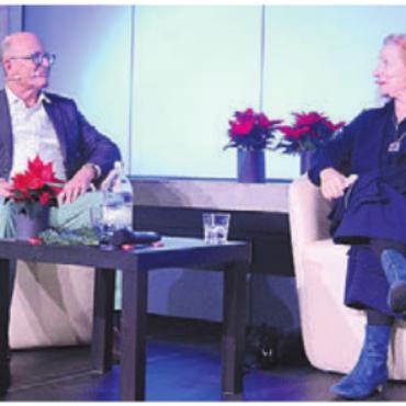 Aus dem Nähkästchen geplaudert - Im Gespräch: Pascal Gregor und Brigitta Luisa Merki. Bild: chh
