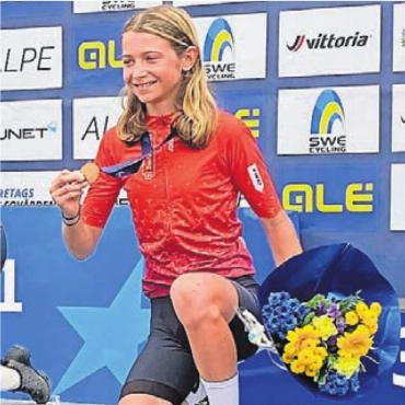 Grösster Erfolg in junger Karriere - 3. Rang für Lina Huber.