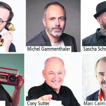 Lachplausch mit Top-Comedians - Vom Profi bis zum Newcomer: Sechs Comedians sorgen am «LachFestival» im Casino Bild: pd