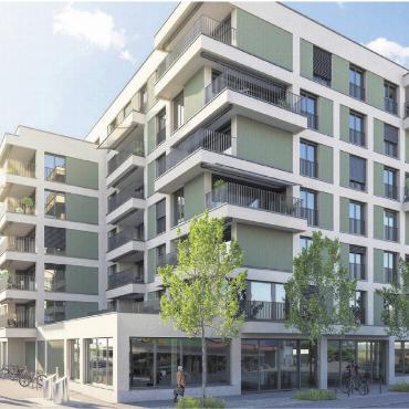 Ehemaliges Ärztehaus wird Wohn- und Geschäftshaus - So soll es aussehen, das neue Wohn- und Geschäftshaus in Wohlen. Bilder: zg