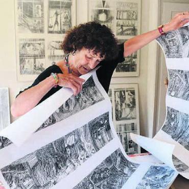 Zurückdenken und danken - Heidi Widmer, die Wohler Künstlerin, leistete vor Ort in Sri Lanka Nothilfe und fotografierte das Schicksal der Menschen. Bild: zg