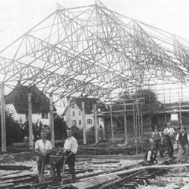 Heimat der Mobilität - 1922 wurde mit dem Bau des Bremgarter Zugdepots inklusive Werkstatt begonnen.