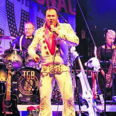 Elvis lebt – für einen Abend - «The Groth Band» bringt Elvis-Lieder nach Boswil. Bild: zg