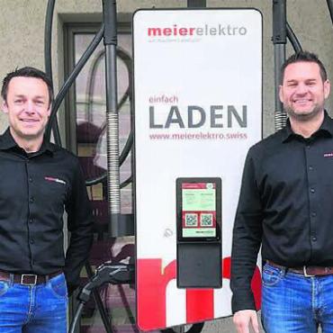 Bereit für die Zukunft - Sie führen in die Energiezukunft, von links: Simon Hummel, Kurt Meier, René Fischer, Adrian Wydler. Bild: zg