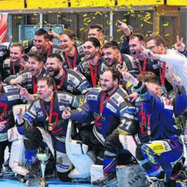 Oberrüti-Sins holt den Cup - Holen den Cup zum zweiten Mal in Folge: Die Z-Fighters Sins-Oberrüti. Bild: zg