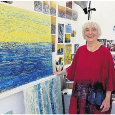 Im Fluss - Diane Rotach zeigt ihre Kunst in Muri. Bild: zg