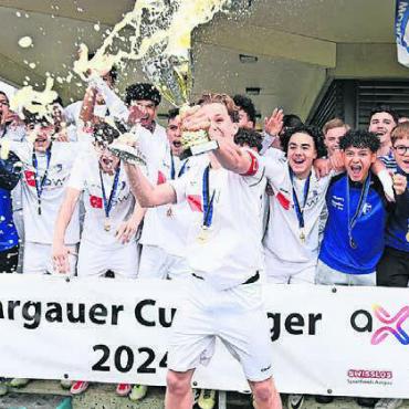 Ein Freiämter Cupsieger - Die B-Junioren des FC Wohlen sind der einzige Aargauer Cupsieger aus dem Freiamt. Bild: awa