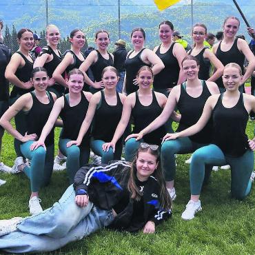 Heimspiel mit Ambitionen - Die Aerobic-Riege des DTV Boswil nach ihrem ersten Wettkampf in diesem Jahr. Am Freiämter Cup wollen sie aufs Podest. Bild: zg