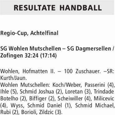 RESULTATE HANDBALL