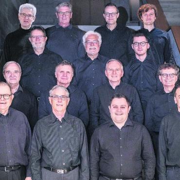 Faszination Männerstimmen - Das Männervokalensemble Canta Libre ist mit einigen prominenten Namen besetzt, wie Dieter Studer, Jonas Arnet, Guido Arnet, Thomas Wohler. Bild: zg