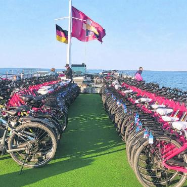 Roadtrip mit Hund und Freund - Anton Caspar aus Bremgarten war Ende Juni unterwegs auf besonderer Kreuzfahrt – Velo inklusive. Er schreibt zu diesem Bild: «Mit Rad und Schiff rund ums IJsselmeer in Nordholland.»