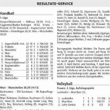 RESULTATE SERVICE