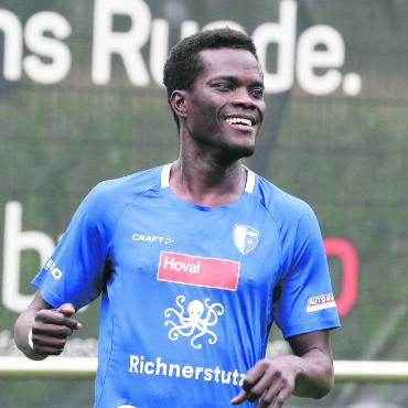 Das Geld entscheidet - Ex-Profi Sangoné Sarr stand in 14 (von 16) möglichen Spielen in der Vorrunde der 1. Liga classic für den FC Wohlen auf dem Platz, meist in der Startformation. Bild: Archiv