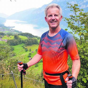 Everest in 36 Stunden - Markus Büchi ist längst infiziert mit dem Wandervirus. Nun wagt er das nächste grosse Abenteuer. Bild: zg