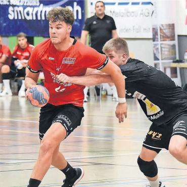 «Das wird eine enge Kiste» - Noel Angehrn (links) und der TV Muri wollen gegen Altdorf an die Leistung aus dem Olten-Spiel anknüpfen. Bild: tvm