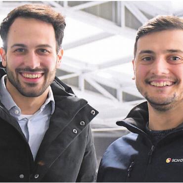 Die Sichtbarkeit stärken - Die Macher vom Schüwo-Park: Gabriel Ganarin vom Verwaltungsrat (links) und Betriebsleiter Ruslan Martianov. Bild: Monica Rast