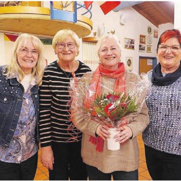 Langjährige Präsidentin verabschiedet - Der Vorstand (v. l.): Daniela Wüest, Christa Fust, Claudia Faoro (scheidende Präsidentin) und Silvia Gygax. Bild: zg