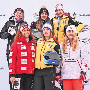 Knapp am Podest vorbei - Bob, Weltcup: Melanie Hasler in Lillehammer