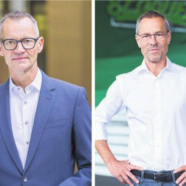 Hochkaräter geben Einblick - Der UBS-Chefökonom Daniel Kalt (links) und der Ex-Mutscheller, TV-Moderator und FC-St.-Gallen-Präsident Matthias Hüppi werden an der mega24 auftreten. Bilder: zg