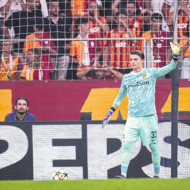 «Es wäre ein Traum ...» - Trotz den lauten Galatasaray-Fans blieb Marvin Keller die Ruhe selbst – und wurde von Experten gelobt. Bild: Young Boys Bern