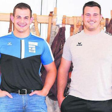 Ein Titelverteidiger und eine Knieverletzung - Andreas Döbeli (links) muss noch pausieren. Joel Strebel ist in Form. Bild: Archiv