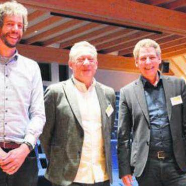 Rückgrat der Region - Man ist zufrieden: Reto Widmer (Repla), Conrad Naef (Projektleiter), Alexander Eigensatz (Organisation), Carlo Degelo (Leiter Kanton) und Jörg Weiss (Organisation). Bild: cbl
