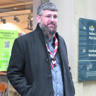 Für das Leben geschult - Einmal Pfader, immer Pfader: Für Philippe Keller ist die Organisation weit mehr als Freizeit. «Es ist eine Herzenssache». Bild: Celeste Blanc