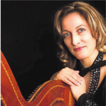 «Mit Wort und Musik» - Daniela Lorenz ist eine Meisterin der Harfenmusik. Bild: zg
