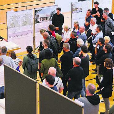 Oberlunkhofen weiter ohne Budget - Über seine Mehrzweckhallen-Pläne hat der Gemeinderat Oberlunkhofen wiederholt orientiert. Bild: Archiv