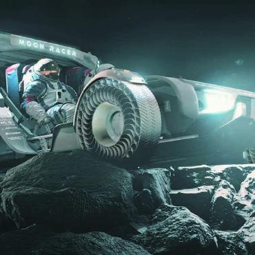 Ein Fahrzeug für den Mond - So wird der Mondrover voraussichtlich einst aussehen. Bilder: zg