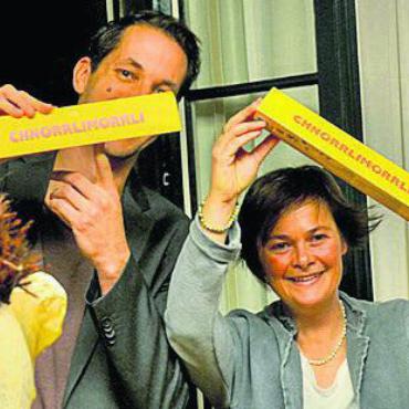 Mit ganz viel Heimatliebe - Stefan Sprenger und Esther Sorg mit ihrem Chnorrlimorrli. Bild: Archiv