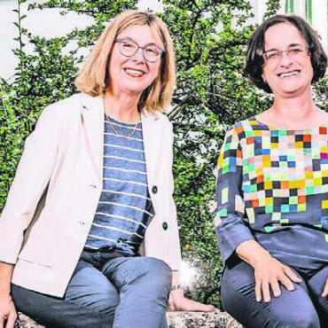Neu mit Doppelspitze - Irene Näf (links) und Christine Hehli Hidber. Bild: Gregor Galliker