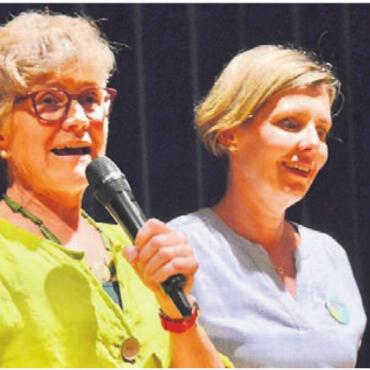 Den Spiess umgedreht - Begrüsst haben Claudia Marfurt (links) und Daniela Andermatt.