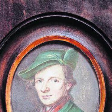 Pionier der Alpenmalerei - Selbstbildnis von Caspar Wolf. Bild: zg