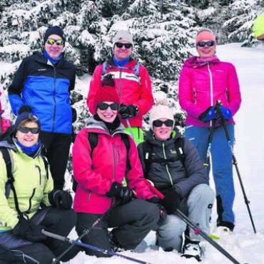 Ein lustiges Trüppchen - Die Bremgarter genossen ein Wochenende im Schnee. Bild: zg