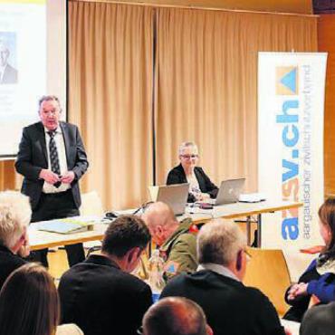 Roland Vogt neu im Vorstand - Der Zivilschutzverband tagte unter der Leitung von Romuald Brem in Oftringen. Bild: zg