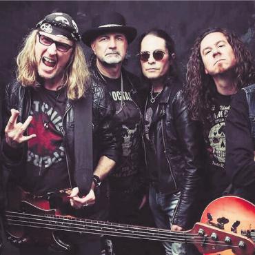 Krokus zum Letzten - Krokus in Originalbesetzung: Marc Storace, Chris von Rohr, Mark Kohler, Mandy Meyer, Flavio Mezzodi und Fernando von Arb (von links). Bild: zg