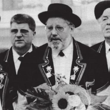 Zahlreiche «Durstige» am Bahnhopfenfest - Zufriedene Gesichter beim Jodlerclub Heimelig: Sie reisten mit guten Bewertungen vom «Eidgenössischen» nach Hause. Bild: Archiv