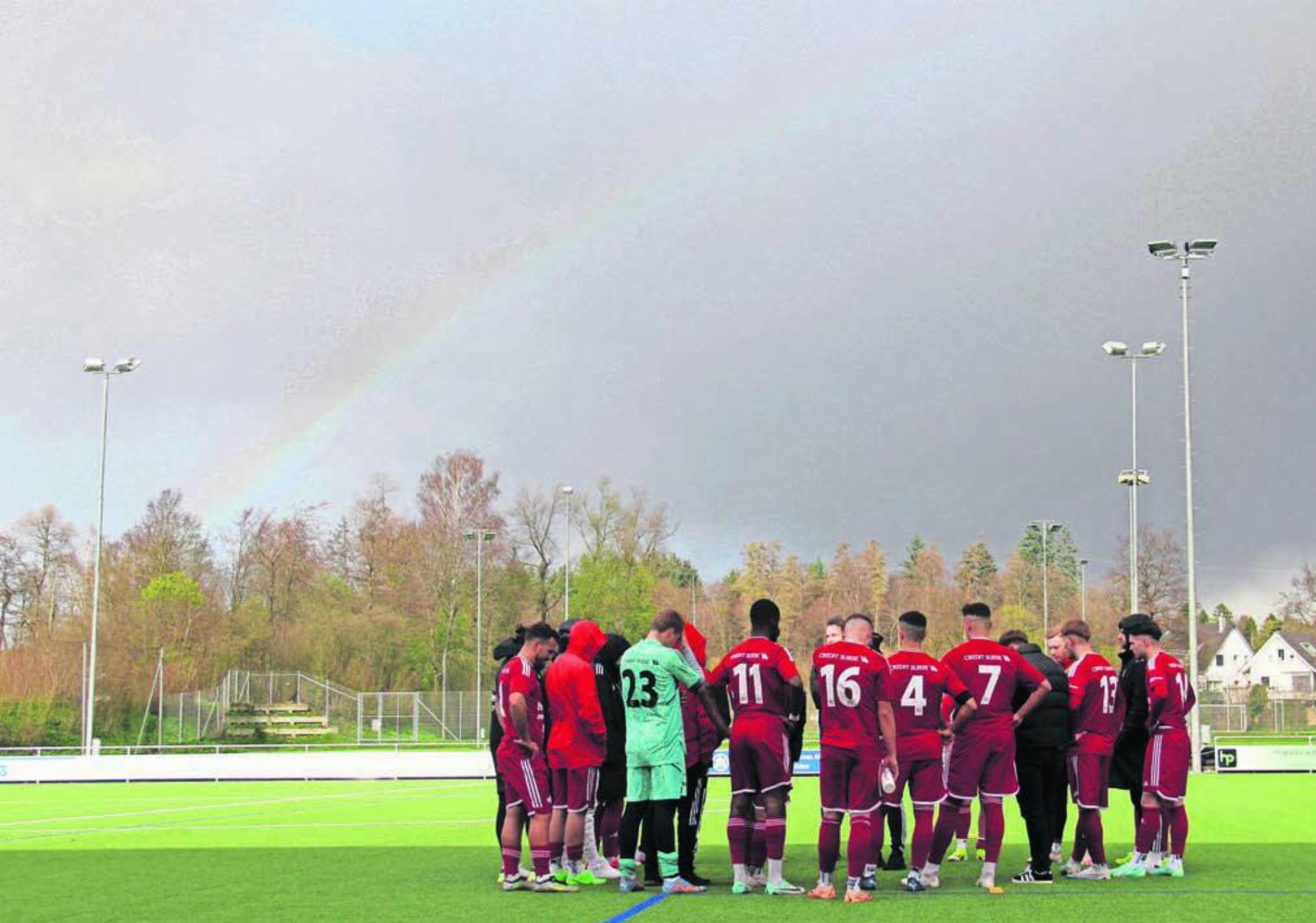 Der Regenbogen der Hoffnung verblasst immer mehr. Die Zeichen beim FC Muri stehen auf Abstieg. Bild: pf