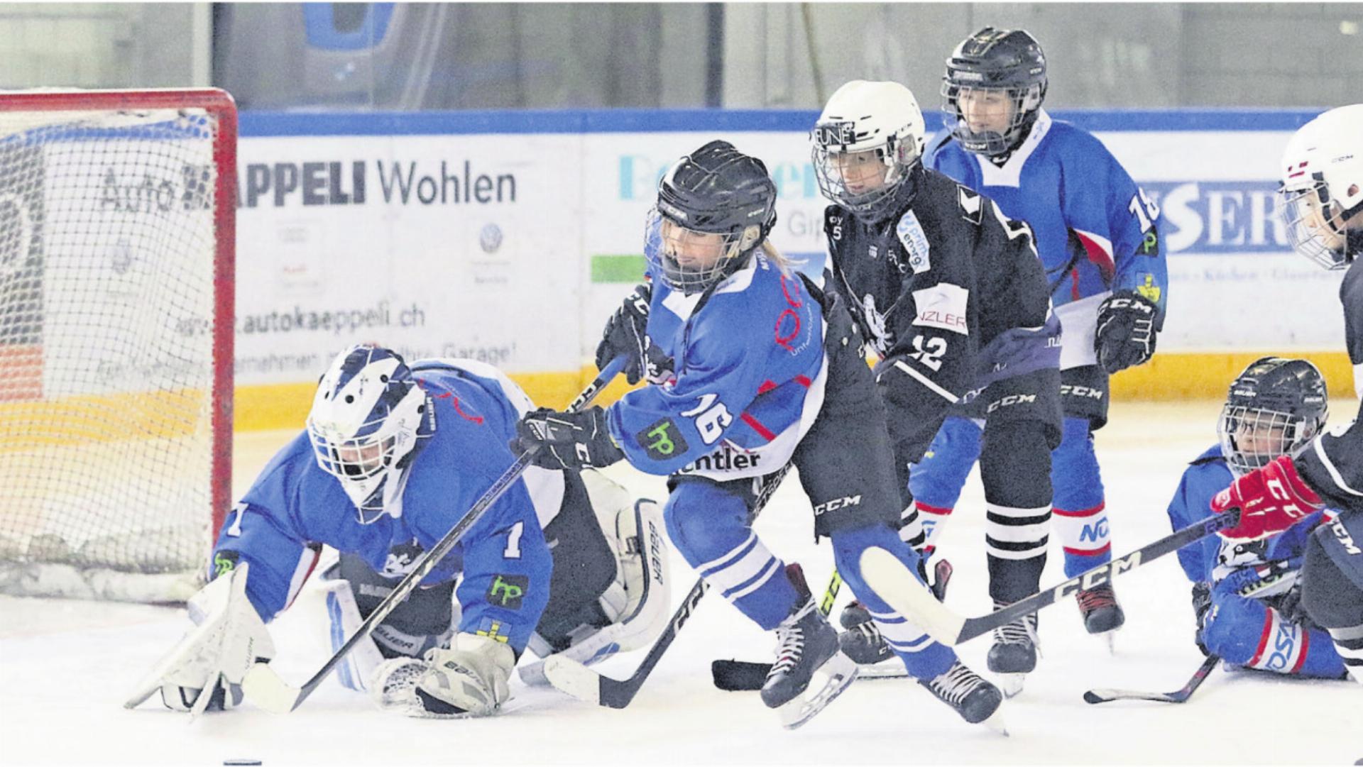 Die kleinen «Huskies» freuen sich auf ihr letztes Turnier in der heimischen Eishalle. Bilder: Archiv - Das Bild wird blockiert. – Möglicherweise durch einen aktiven Adblocker.