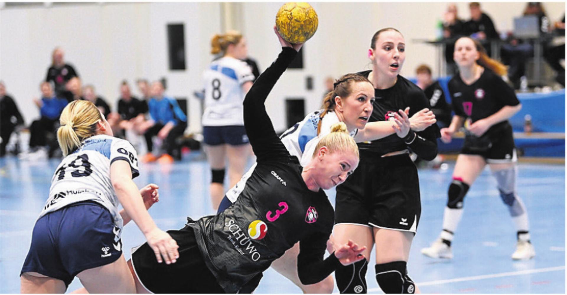 Vivienne Pfister (Nummer 3) und die SG Freiamt wollen in die 1. Liga. Bild: awa/Archiv - Das Bild wird blockiert. – Möglicherweise durch einen aktiven Adblocker.