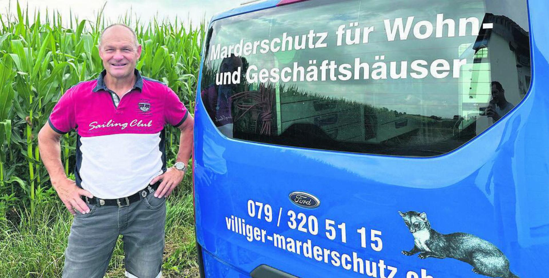 Marderschutzexperte Marcel Villiger. Bild: spr