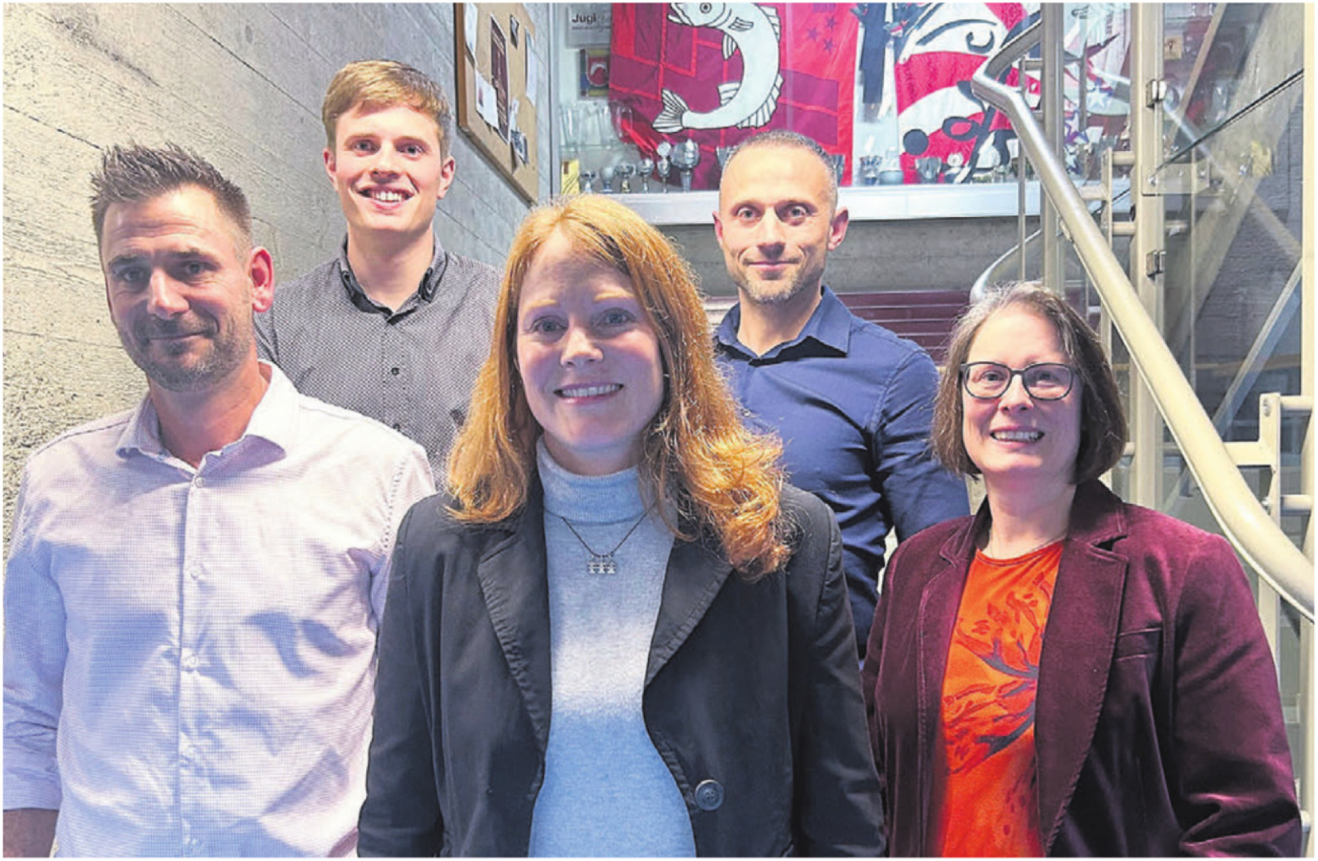 Der Gemeinderat von Fischbach-Göslikon konnte die Stimmberechtigten mit seinen Anträgen überzeugen: (v. l.) Stephan Gsell, Pascal Stahl, Renate Ballmer (Gemeindeammann), Martin Iten (Vizeammann) und Claudia Long. Bild: Sabrina Salm - Das Bild wird blockiert. – Möglicherweise durch einen aktiven Adblocker.